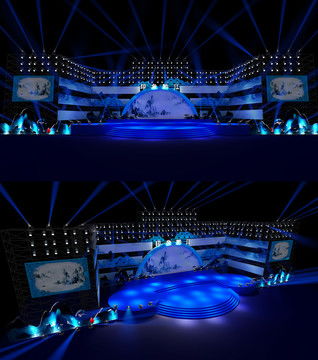 國慶晚會舞美效果圖設計模板下載 模型設計 效果圖素材下的舞臺設計設計模板